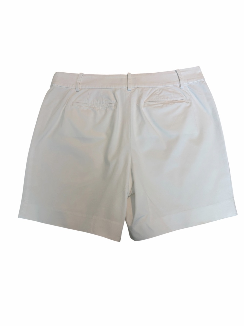 Talbots White Sailor Shorts Size 12 Nautical Button High Rise Stretch - Picture 3 of 5